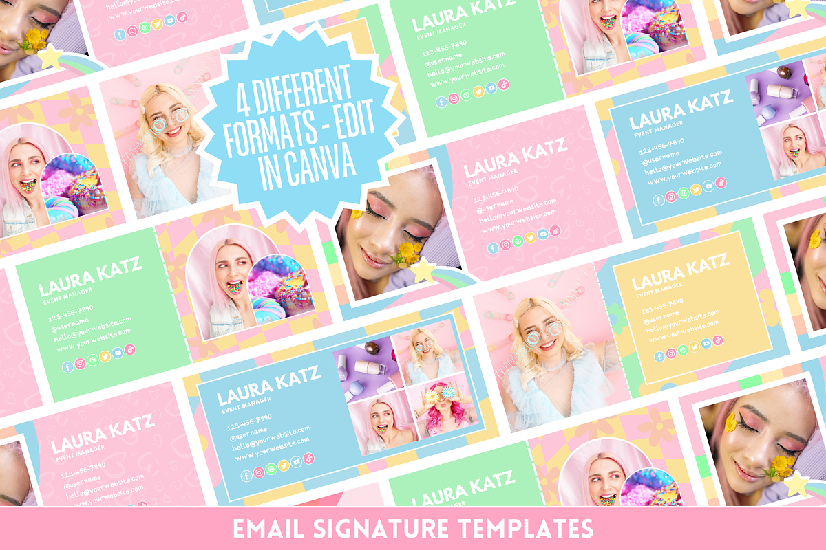 Bright Email Signature Template, an Email Template by SunshineStudioBoutique (Photo 1 of 9)
