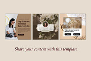 Light Brown Instagram Template Canva, a Social Media Template by bonadigitals (Thumbnail 2 of 7)