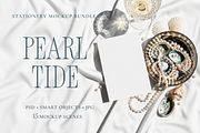 Pearl Stationery Mockup Bundle, an Advertising Mockup by Serenefeeling (Thumbnail 1 of 12)