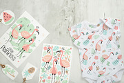 Flamingo hand-drawn collection, an Animal Illustration by Samsonchik Store (Thumbnail 5 of 7)