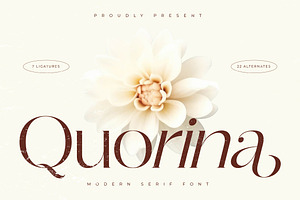 Quorina Modern Serif Font