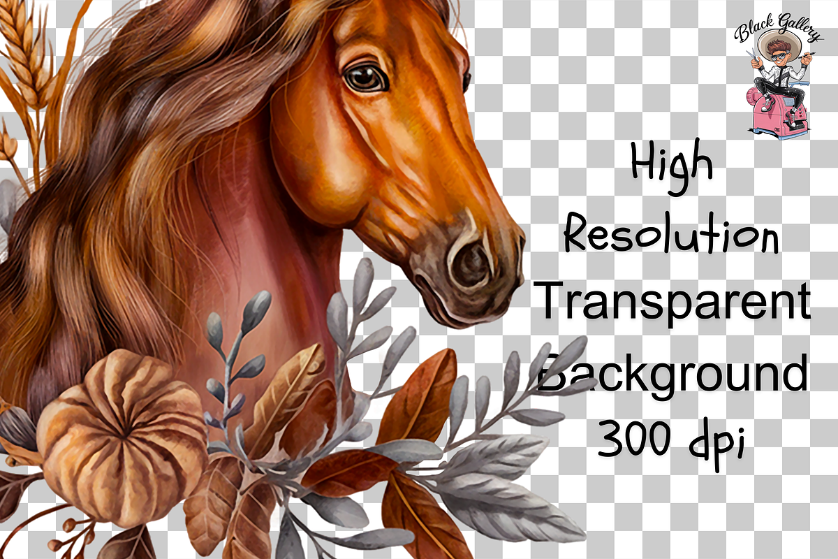 Horse Clipart PNG Bundle, a Graphic by Clipart Bloom (Photo 11 of 12)