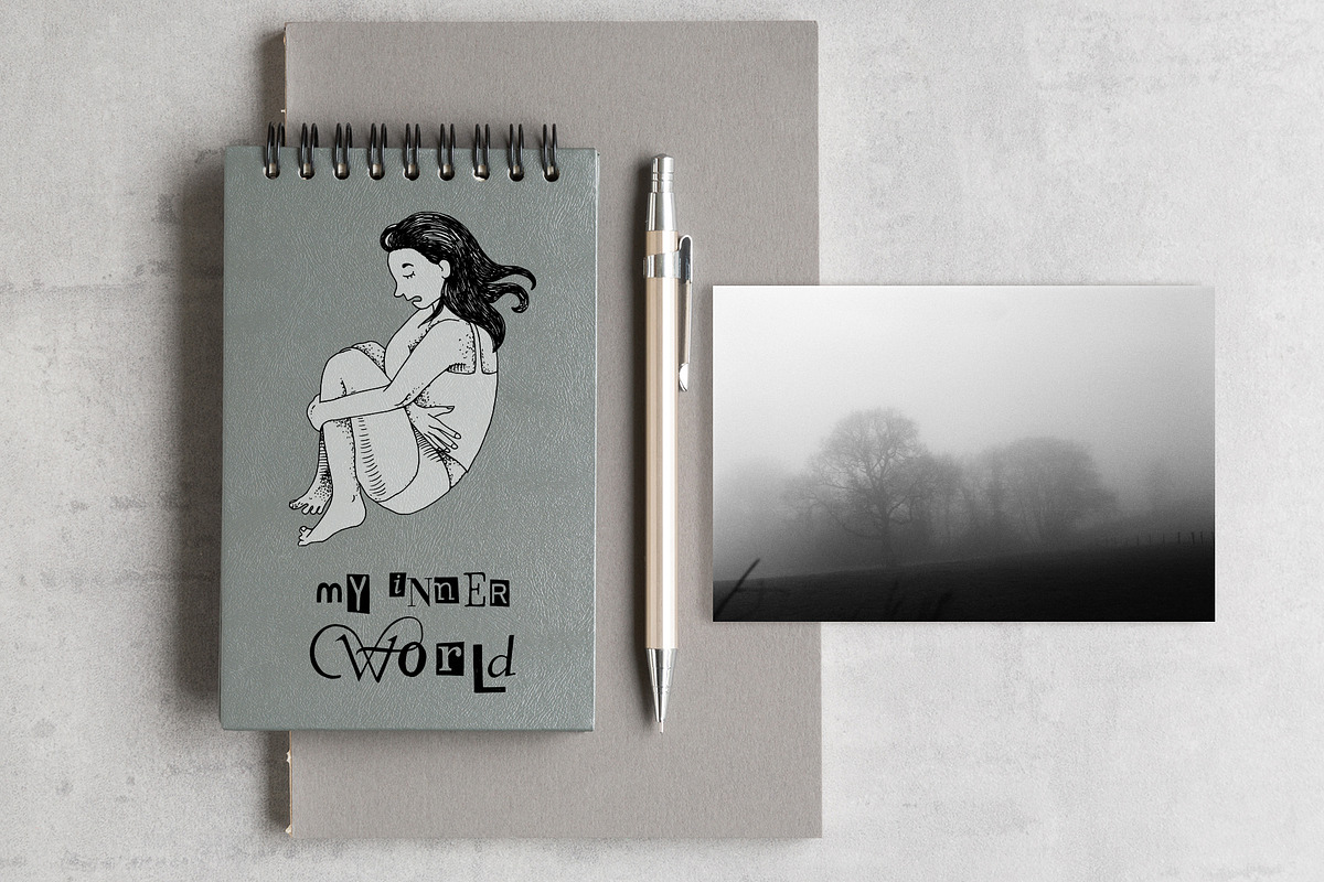 People in depression, a Healthcare Illustration by handsketched (Photo 3 of 8)