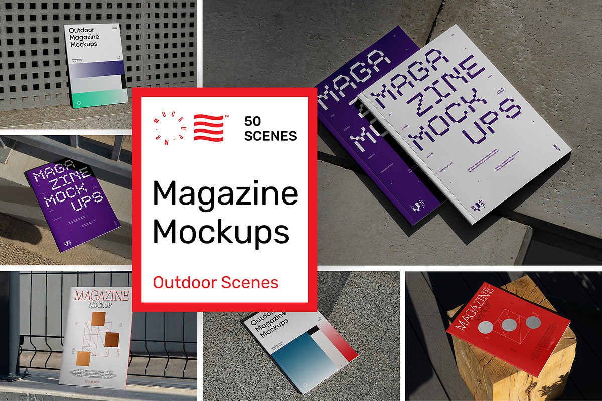 Outdoor Magazine Mockups, a Books & Magazine Mockup by Mr.Mockup™ (Photo 1 of 24)
