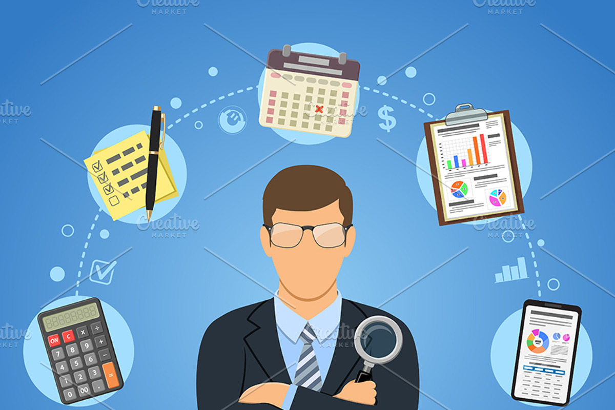 Tax, Auditing and Test Themes, a Finance Illustration by TAlex (Photo 5 of 7)