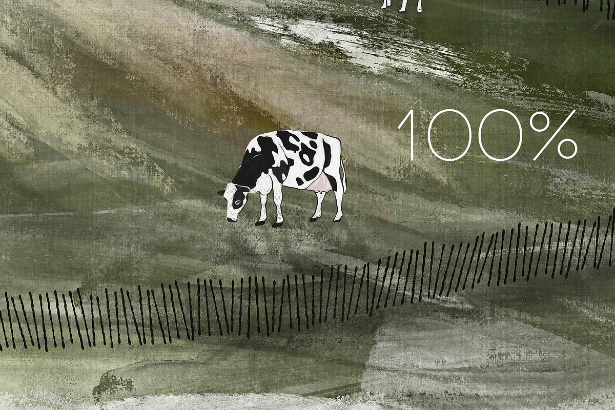Countryside Hills & Cows Wallpaper, a Wallpaper Graphic by apollinariia_shop (Photo 5 of 13)