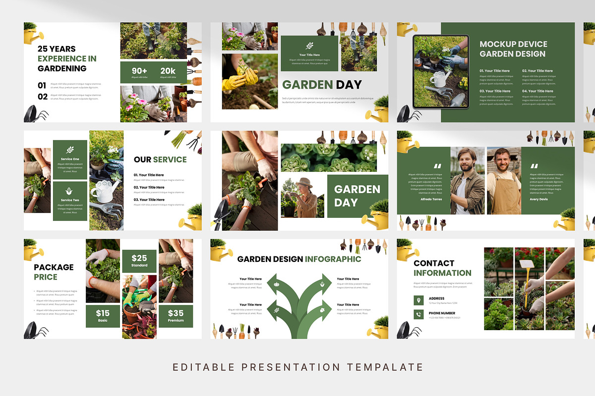 Garden Design Company PowerPoint, a Presentation Template by Digitcase x Wealthwells (Photo 3 of 3)