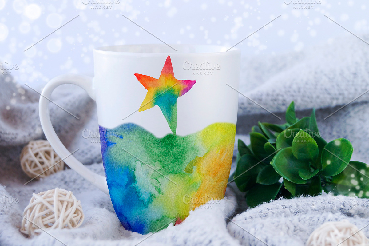 Watercolor Rainbow Clipart & Pattern, an Illustration by ArtIrisArt (Photo 21 of 22)