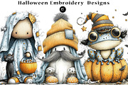 Halloween Embroidery Designs, a Seasonal Illustration by CreationArt (Thumbnail 1 of 4)