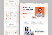Job Finder Landing Page Design, a Landing Page Template by salahuddinuix (Thumbnail 1 of 2)