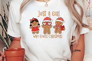 Just a Girl Who Loves Christmas Png, an Illustration by Libby Wishes (Thumbnail 2 of 8)