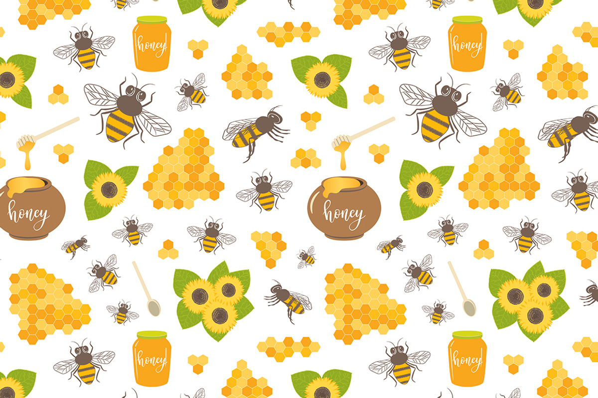 11 Honey patterns + Bonus, a Pattern Graphic by Midstream (Photo 8 of 8)