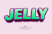 Jelly PSD 3D Editable Text Effect, a Layer Style Add-On by TrueVector (Thumbnail 1 of 2)