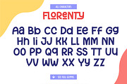 Florenty, a Font by yellowline (Thumbnail 3 of 7)