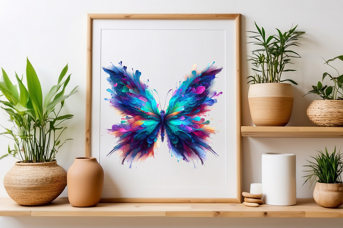 Cute Colorful Butterfly PNG Clipart, a Seasonal Illustration by Craft Nest (Photo 6 of 6)