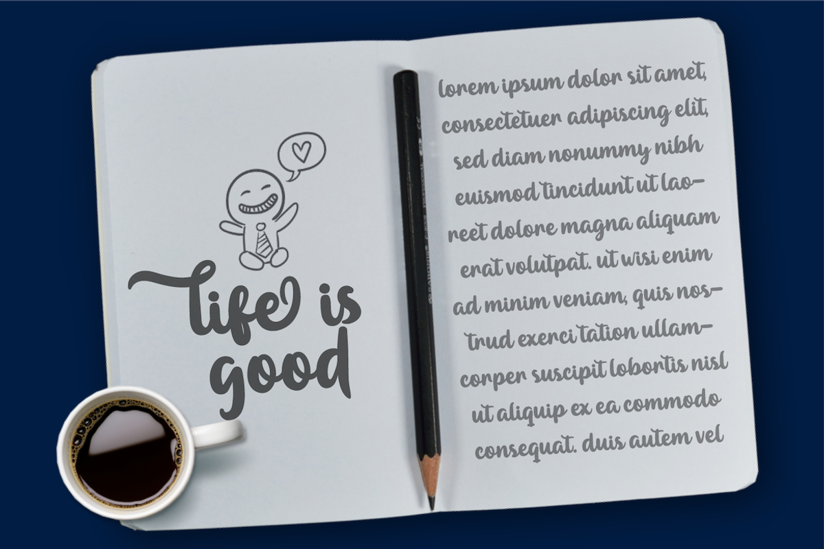 Maybe, a Script Font by twinstd (Photo 5 of 11)