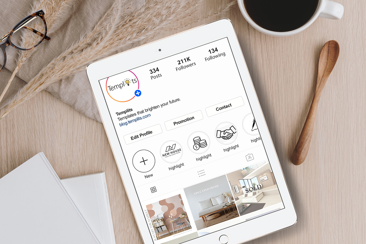 Instagram Real Estate Template, a Social Media Template by Templits (Photo 2 of 10)