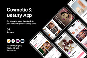 Cosmetic & Beauty App, an UI Kit Template by flr.24 (Thumbnail 1 of 2)