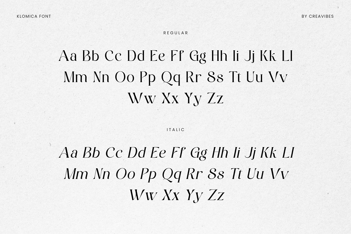 Klomisk - Serif Font, a Serif Font by Creavibes Design (Photo 13 of 15)