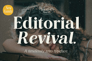 Editorial Revival Serif (70 fonts)