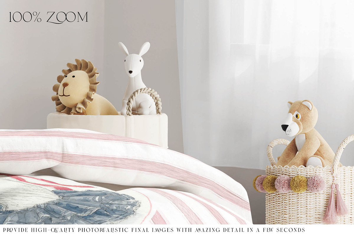 Toddler's Bedding & Wall Mockups, a Mockup by mock-ups (Photo 8 of 30)