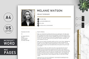 Resume Template CV + Cover Letter, a Resume Template by Klamp Studio (Thumbnail 4 of 10)
