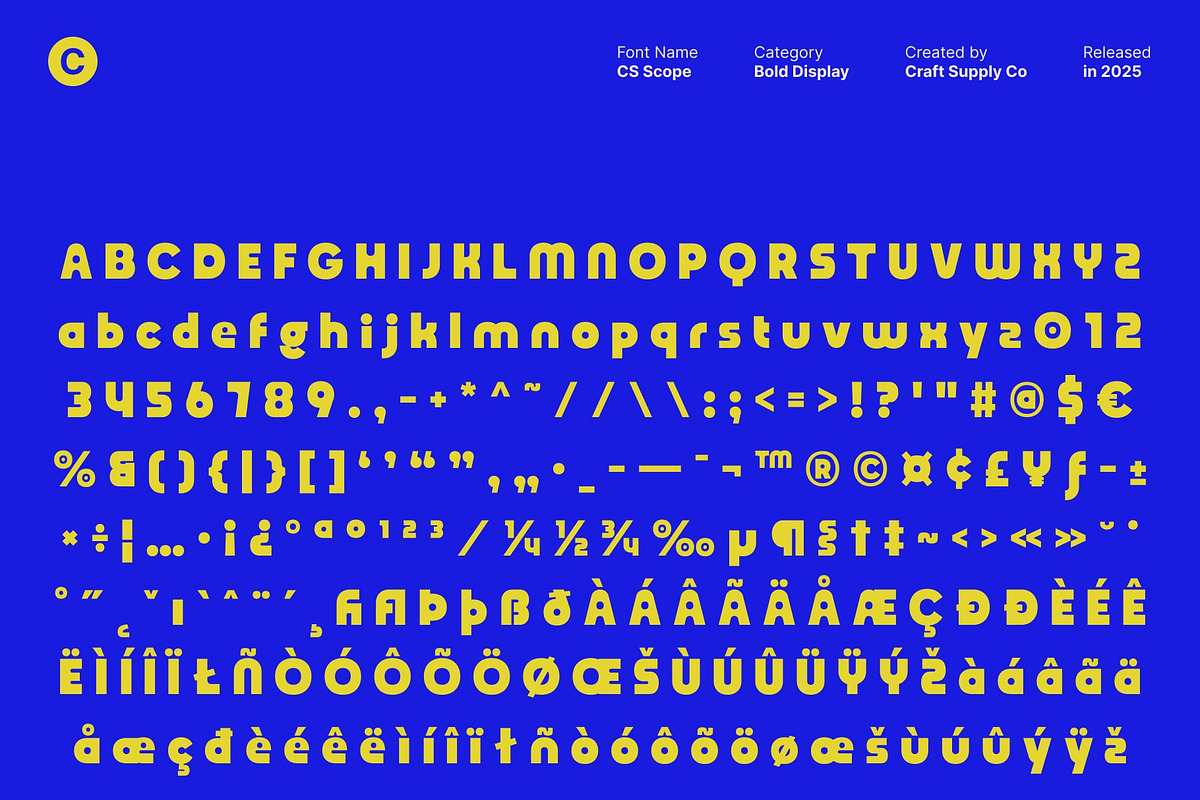 CS Scope – Bold Font, a Sans Serif Font by Craft Supply Co. (Photo 8 of 8)