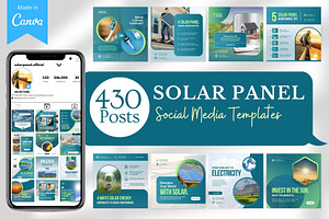 430 Solar Panel - Canva Templates, a Social Media Template by Viral Content Design