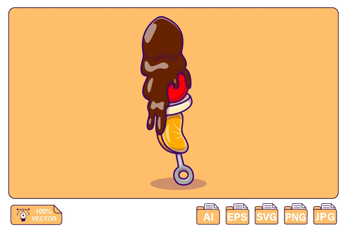 Melted Chocolate On Fruit Stick, a Food Illustration by Artstorystudio (Photo 1 of 3)