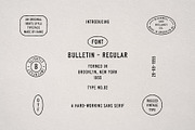 Bulletin | Vintage Sans Serif Font, a Sans Serif Font by Max Lockwood (Thumbnail 4 of 11)