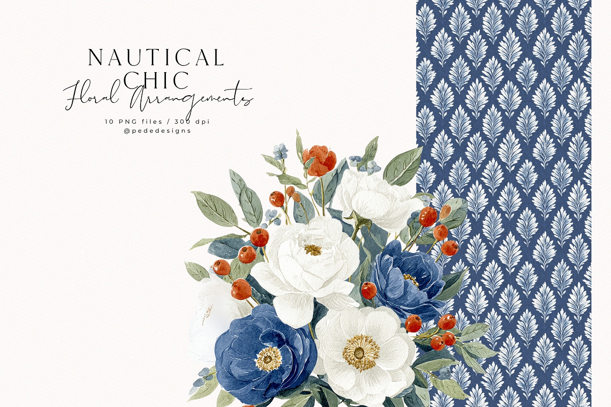 Nautical Chic Collection, a Decorative Illustration by PeDe Designs (Photo 14 of 29)