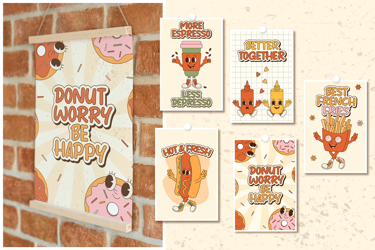 Groovy Fast Food Collection, a Food Illustration by Alla's Creations (Photo 11 of 15)