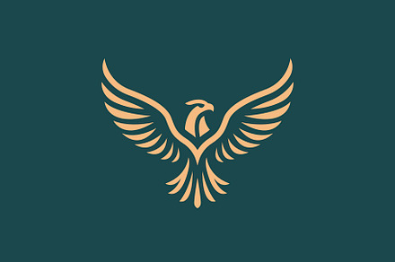 Flying eagle logo design., a Branding & Logo Template by lettett