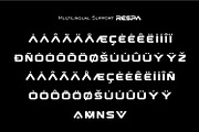 Respa bold futuristic logo font, a Sans Serif Font by WhymoreArt (Thumbnail 8 of 10)
