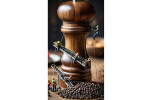 Creative concept of miniature, an Illustration by tilialucida