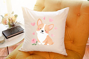 Corgi in Heart Red Rose Valentine Ar, an Illustration by Sublimation Artist (Thumbnail 6 of 6)