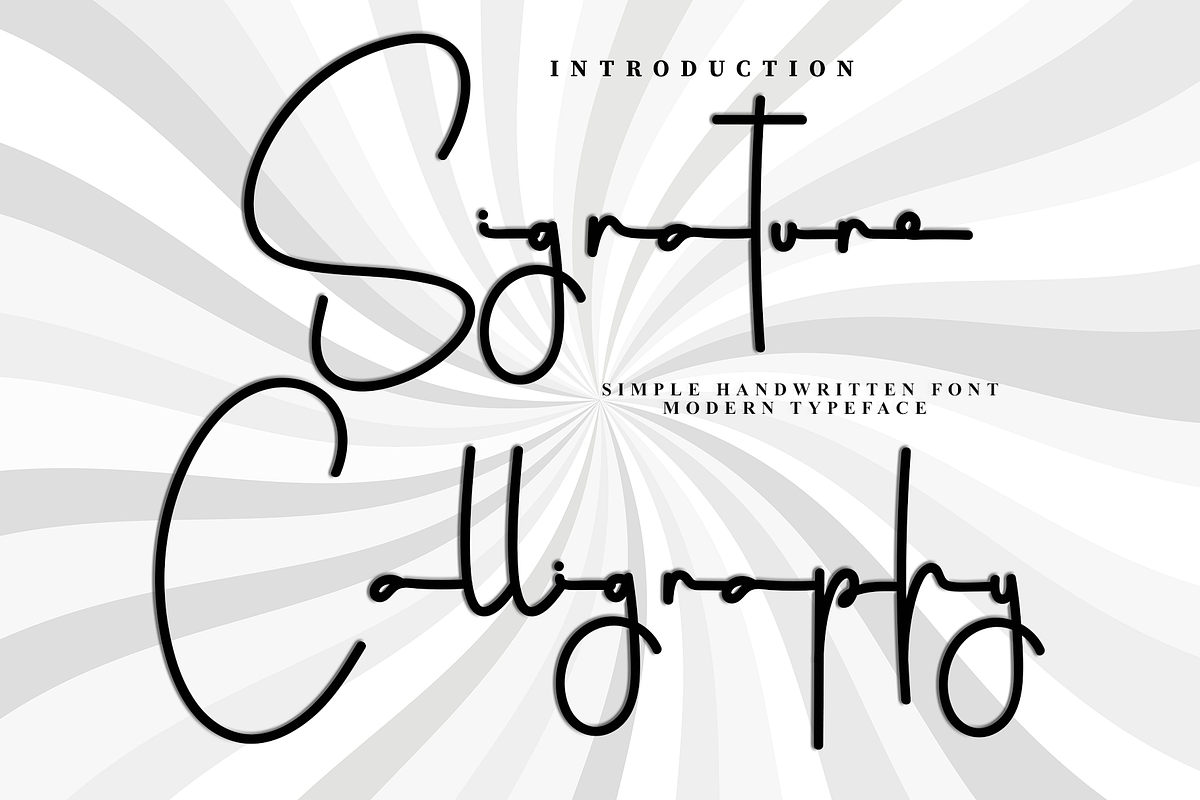 Signature Calligraph, a Handwritten Font by FreshTypeINK (Photo 1 of 8)