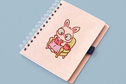 Josie Kawaii Bunny Self-Care Clipart, an Illustration by Blumensdiary (Thumbnail 4 of 8)