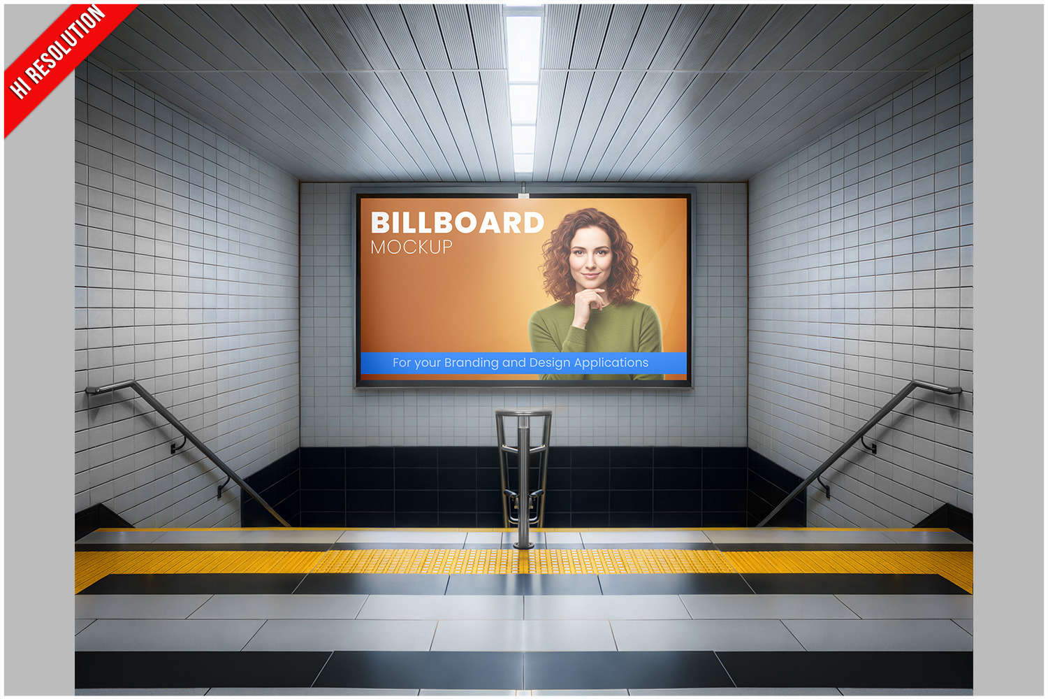 Subway Ad Lightbox Mockup, a Product Mockup by Bruno's Shop