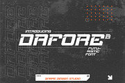 Dafore - Futuristic Font, a Sans Serif Font by Snape Design Studio (Thumbnail 1 of 5)
