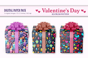 Seamless patterns for Valentines Day, a Texture Illustration by KENO Mascots (Thumbnail 6 of 8)
