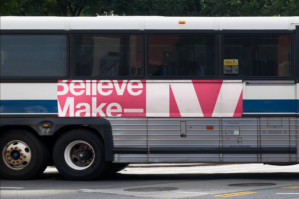 Landscape bus banner ad mockup, an Advertising Mockup by MakeBelieve
