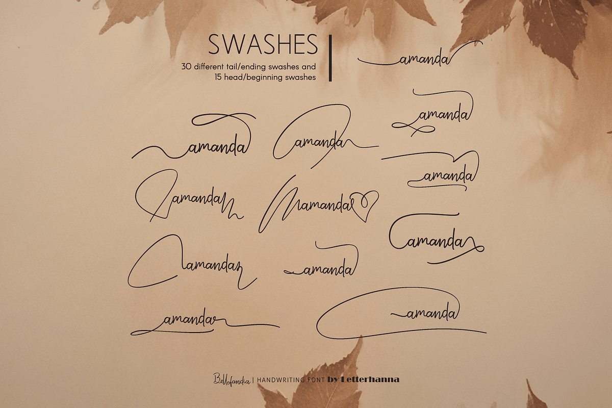Bellofandia Font, a Handwritten Font by Letterhanna Studio (Photo 14 of 15)