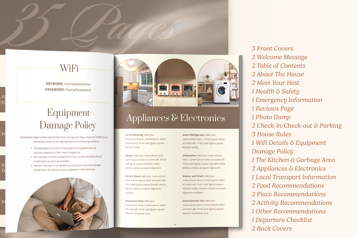Airbnb House Manual Creator, a Magazine Template by Creatif Foundry (Photo 7 of 9)