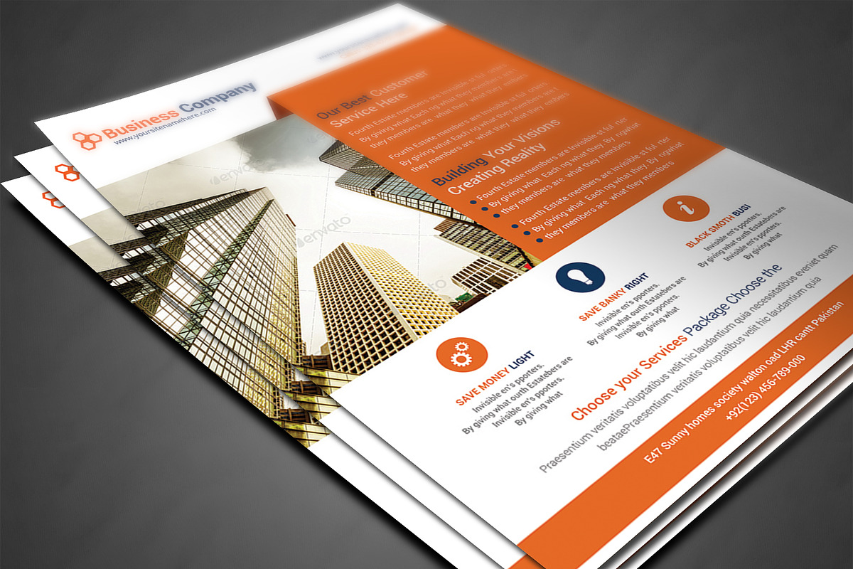 Business Planner Flyers Templates, a Flyer Template by AfzaalGraphics (Photo 3 of 4)