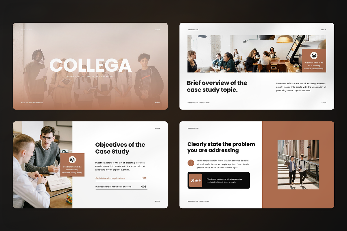 Collega Thesis Defence Google Slide, a Presentation Template by SquidPixey (Photo 2 of 7)
