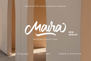 Maira Script Font Updated!