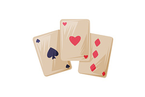 Playing Cards For Poker Game As