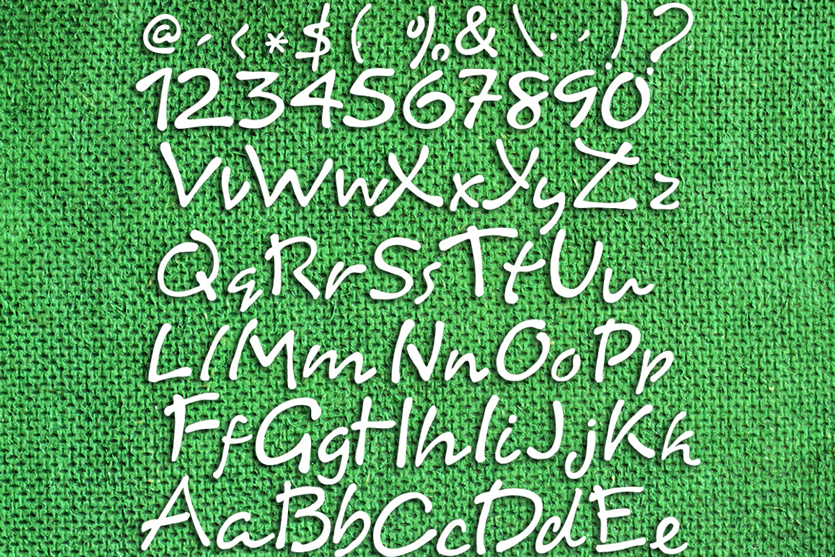 Rhubarb pie font preview 4