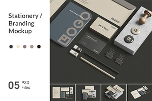 Stationery / Branding Mockup, a Books & Magazine Mockup by simuradi